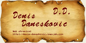 Denis Danesković vizit kartica